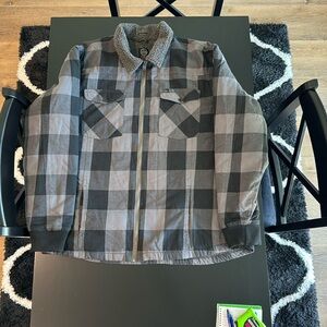 ATG by Wrangler Sherpa Lined Shirt Jacket XL Black/gray